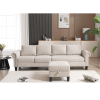 [NEW ARRIVED] [VIDEO PROVIDED] Convertible Sectional Sofa with Storage,L-shaped sofa,Four-seater sofa,Modern Linen Fabric Sectional Couches for Living