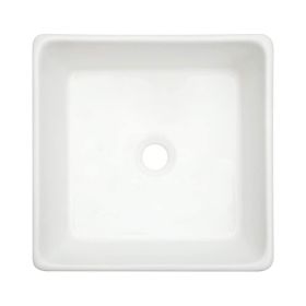 Bathroom Topmount Vessel Sink Above Counter White Porcelain Ceramic Vanity Sink Art Basin