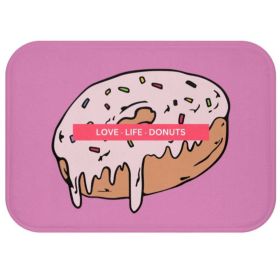 Love Life Donuts Bath Mat