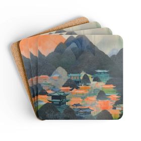 Japanese Landscape Coaster Set (4 PCS)