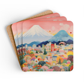 Mount Fuji Skyline Coaster Set (4 PCS)