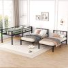 Twin over Twin & Twin Bunk Beds for 3, Twin XL over Twin & Twin Bunk Bed Metal Triple Bunk Bed