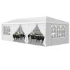 10*30FT Wedding Tent with 8 Removable Sidewalls,Outdoor Use for Party,Wedding,Marketplace