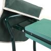 Outdoor 2-in-1 Garden Stool and Kneeler;  Garden Bench with Tool Bags;  Kneeling Pad;  Gift for Parent;  Portable;  Green