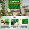 VEVOR Artificial Boxwood Panel UV 4pcs Boxwood Hedge Wall Panels Artificial Grass Backdrop Wall 24X16" 4 cm Green Grass Wall Fake Hedge for Decor Priv