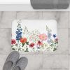 Spring Floral Garden Bath Mat Decor Rug