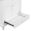 30" Bathroom Vanity with Sink, Bathroom Cabinet with Two Doors and One Drawer