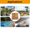 36pcs DIY wood-plastic carbonized floor, 8pcs simulated lawn, waterproof and sunscreen, transform your outdoor space!