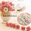 Resin Rose Stainless Steel Dessert Forks Set Fruit Forks Home Decor with 6 Forks