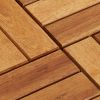 10 pcs Acacia Decking Tiles 11.8"x11.8"