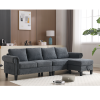 [NEW ARRIVED] [VIDEO PROVIDED]Convertible Sectional Sofa with Storage,L-shaped sofa,Four-seater sofa,Modern Linen Fabric Sectional Couches for Living