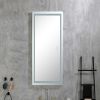 LED Bathroom Mirror with Lights, 40√ó24 Inch Smart Vanity Mirrors,Lighted Wall Mounted Anti-Fog Dimmable Mirror,Adjustable White/Warm/Natural Lights(H