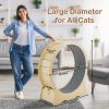 Cat Exercise Wheel,Ferris Cat Wheel Exerciser for Indoor Cats, Cat Treadmill Wheel with Carpeted Runway, One Fast Cat Exercise Wheel, Cat Runner Great