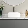 Bathroom Topmount Vessel Sink Above Counter White Porcelain Ceramic Vanity Sink Art Basin