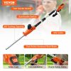 VEVOR 20V Cordless Hedge Trimmer, 18 inch Double-edged Steel Blade, Pole Hedge Trimmer Kit 20V Battery, Fast Charger Included, 74"-94" Telescoping Des