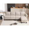 [NEW ARRIVED] [VIDEO PROVIDED] Convertible Sectional Sofa with Storage,L-shaped sofa,Four-seater sofa,Modern Linen Fabric Sectional Couches for Living