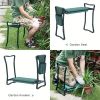 1pc Garden Kneeler Stool Seat, Portable Foldable Garden Bench with Tool Pouch, Lightweight Folding Stool with Thicken Soft Kneeling Pad for Gardening