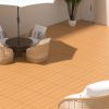 Plastic interlocking deck tiles, 44 pack terrace deck tiles, 12 "x12" square waterproof outdoor all weather use, pool balcony backyard terrace deck ti