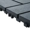 Plastic Interlocking Deck Tiles,44 Pack Patio Deck Tiles,12"x12" Square Waterproof Outdoor All Weather Use, Patio Decking Tiles for Poolside Balcony B