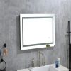 LED Bathroom Mirror with Lights, 40√ó24 Inch Smart Vanity Mirrors,Lighted Wall Mounted Anti-Fog Dimmable Mirror,Adjustable White/Warm/Natural Lights(H