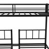 Twin over Twin & Twin Bunk Beds for 3, Twin XL over Twin & Twin Bunk Bed Metal Triple Bunk Bed