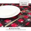 Muwago Christmas Snow Plaid Printed Tablecloth, Spill-Proof and Water Resistance Table Cloth for Christmas Dinner, Holiday and Family Gatherings, and