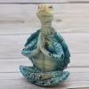 1pc, Meditating Sea Turtle Sculpture - Tranquility Garden Statue, Yoga Figurine, Creative Small Gift, Party Favor, Home Decor, Room Decor