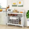 Buffet Sideboard Wine Liquor Coffee Bar Cabinet with Removable Wine Rack