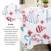 Muwago Classic Christmas Printed Tablecloth, Table Cloth for Christmas Dinner, Holiday and Family Gatherings, and Christmas Dinner Rectangle 52 x 70 I