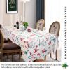 Muwago Classic Christmas Printed Tablecloth, Table Cloth for Christmas Dinner, Holiday and Family Gatherings, and Christmas Dinner Rectangle 52 x 70 I