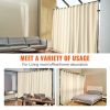 VEVOR Room Divider, 8 ft x 10 ft Portable Panel Room Divider with Wheels Curtain Divider Stand, Room Divider Privacy Screen for Office, Bedroom, Dinin