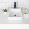 Bathroom Topmount Vessel Sink Above Counter White Porcelain Ceramic Vanity Sink Art Basin