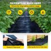 VEVOR Weed Barrier Landscape Fabric, 6 x 250 ft, 4.1 Oz Premium Woven Ground Cover, Heavy Duty PP Material & Easy Setup, Weed Control for Outdoor Gard