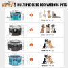 VEVOR Foldable Pet Playpen, 46 inch Portable Dog Playpen, Crate Kennel for Puppy, Dog, Cat, Premium Waterproof 600D Oxford Cloth, Removable Zipper, fo