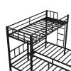 Twin over Twin & Twin Bunk Beds for 3, Twin XL over Twin & Twin Bunk Bed Metal Triple Bunk Bed