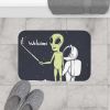 Alien Taking Selfie Bath Mat