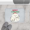 Polar Bear & Christmas Lights Bath Mat Home Accents