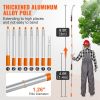 VEVOR Manual Pole Saw,4.6-9.8 ft Extendable Tree Pruner, Sharp Steel Blade for High Branches Trimming, Manual Branch Trimmer with Lightweight Aluminum