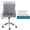 Lift wheel five star foot flannelette dark grey indoor leisure chair back pull point simple Nordic style