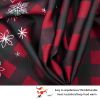 Muwago Christmas Snow Plaid Printed Tablecloth, Spill-Proof and Water Resistance Table Cloth for Christmas Dinner, Holiday and Family Gatherings, and