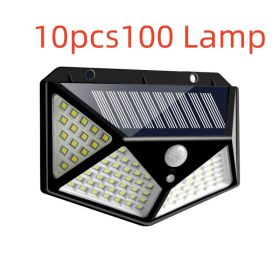 100LED solar wall light (Option: 10pcs100 Lamp)