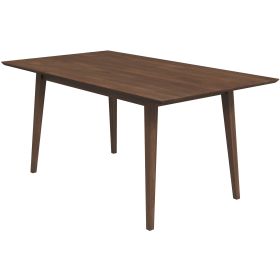 Levi Modern Style Solid Wood Rectangular Dining Kitchen Table (Color: as Pic)