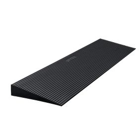 VEVOR Rise Cuttable Threshold Ramp for Sweeping Robot, 35.4" Wide Natural Rubber Wheelchair Ramp, Non-Slip Solid Rubber Ramp with Double-Sided Tape fo (Default: Default)