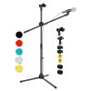 5 Core Tripod Mic Stand Heavy Duty Adjustable Floor Microphone Boom Arm Pedestal Para Microfono - MS DBL