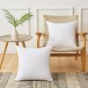 Qeils  Pillow Inserts Set of 2 White Throw Pillow Inserts with Soft Polyester Cover - Rectangle Square Interior Sofa Pillow Inserts Decorative Pillow