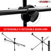 5 Core Tripod Mic Stand Heavy Duty Adjustable Floor Microphone Boom Arm Pedestal Para Microfono - MS DBL