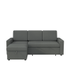 85.8" Pull Out Sleeper Sofa L-Shaped Couch Convertible Sofa Bed with Storage Chaise And Storage Racks,With USB Port And T-pyce Port