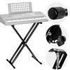 5 Core Keyboard Stand Digital Piano Riser Adjustable X Style Heavy Duty Electric Key Board Casio Synth Holder Foldable Portable Fits 54 61 88 Keys - K