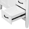 36' Bathroom Vanity with Sink Combo;  White Bathroom Cabinet with Drawers;  Solid Frame and MDF Board