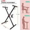 5 Core Keyboard Stand Digital Piano Riser Adjustable X Style Electric Key Board Casio Synth Holder Foldable Portable Fits 54 61 88 Keys - KS 1X